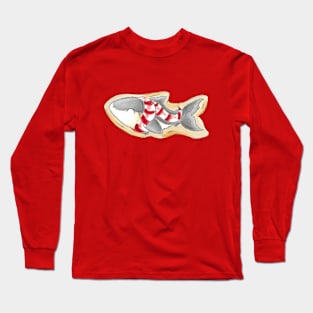 Cookie Cut Shark Long Sleeve T-Shirt